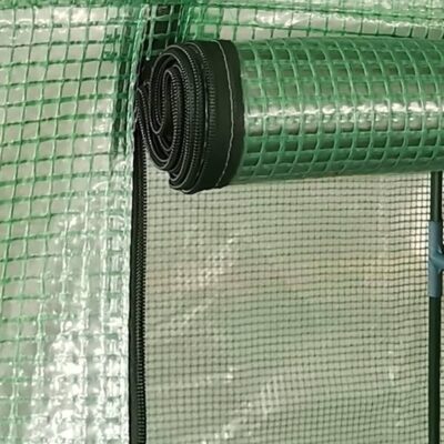 Gewächshaus 0.5m² 100x50x190cm aus Polyethylen mit pulverbeschichtetem Stahl