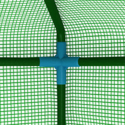 Gewächshaus 0.5m² 100x50x190cm aus Polyethylen mit pulverbeschichtetem Stahl