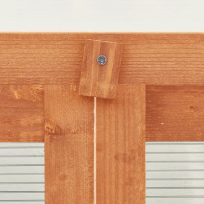 Pflanzenschrank / Mini Gewächshaus / Gewächshaus Schrank aus Tannenholz 60x45x100cm in Orange