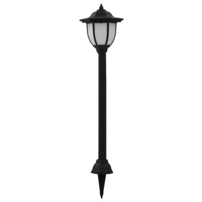 3/6er-Set LED Outdoor Boden-Solarleuchten mit Erdspieß Schwarz 16,5x73cm IP44 – Bild 2
