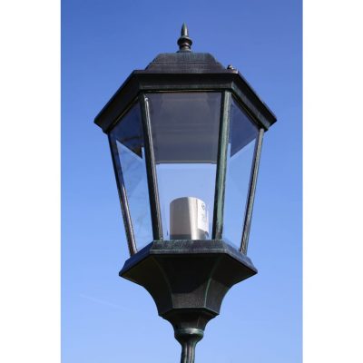 Gartenlaterne aus Aluminium Dunkelgrün und Schwarz 230cm 2/3 Flammig (2Varianten) – Bild 6