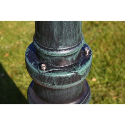 Gartenlaterne aus Aluminium Dunkelgrün und Schwarz 230cm 2/3 Flammig (2Varianten) – Bild 8