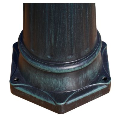 Gartenlaterne aus Aluminium Dunkelgrün und Schwarz 230cm 2/3 Flammig (2Varianten) – Bild 9