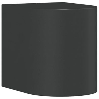 Moderne Außenwandleuchte Schwarz aus Aluminiumdruckguss mit Glas-Diffusor für Garten