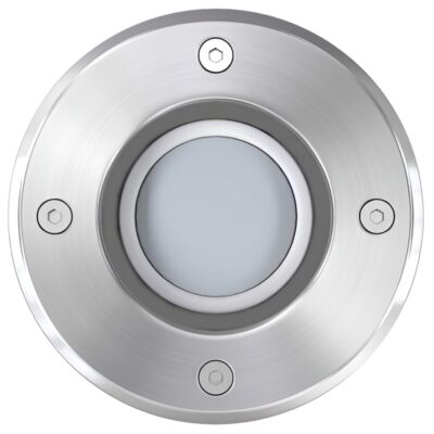 3er-Set Outdoor LED Bodeneinbaustrahler Quadratisch/Rund Silbern IP67 Warmweiß (2Varianten) – Bild 5