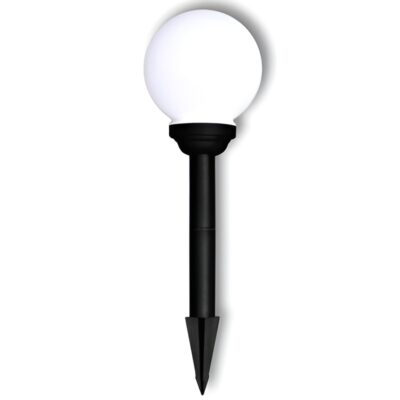 1-8Stk. LED Solarleuchte mit Erdspieß Kugelleuchte 15-50cm Ø Weiß IP44 (5Größen&6Staffelungen) – Bild 2