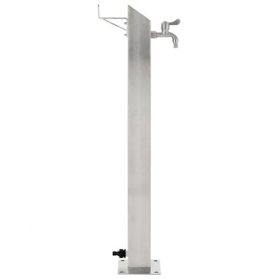 Garten Wassersäule aus Edelstahl Quadratisch 95cm – Bild 2