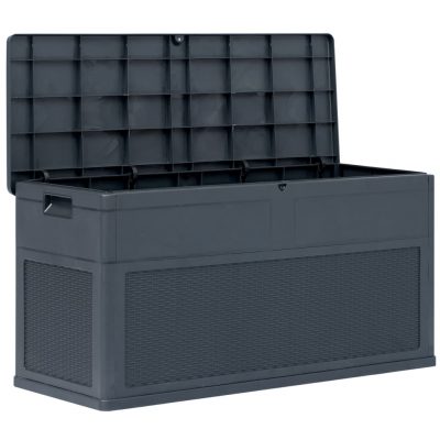 Garten-Aufbewahrungsbox aus Kunststoff in Holz-Optik 320L (3Farben)