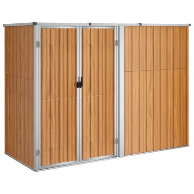 Geräteschuppen / Fahrradhaus aus verzinkten Stahl 88-225 x 89 x 161cm (4Farben 3Größen)