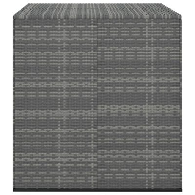 Garten-Kissenbox aus Poly Rattan & pulverbeschichteten Stahl (3Farben 5Größen)