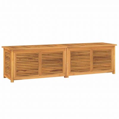 Gartenbox mit Beutel aus massivem Teakholz 60-200x50x53cm (6Größen)