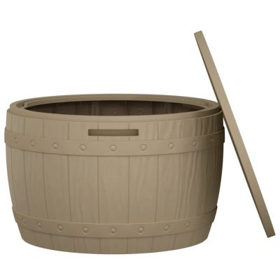 3-in-1 Gartenbox aus Polypropylen Hellbraun/Schwarz (2Farben) – Bild 3