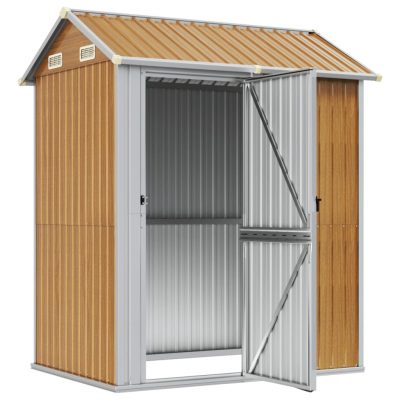 Gerätehaus aus verzinkten Stahl 192x152,5x237cm (5Farben) – Bild 2