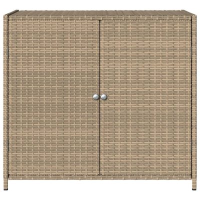Gartenschrank aus Poly Rattan 83x45x76cm (4Farben) – Bild 5