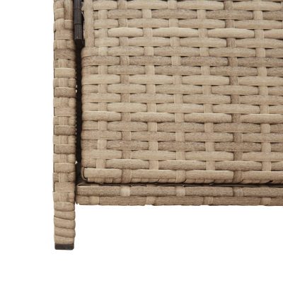 Gartenschrank aus Poly Rattan 83x45x76cm (4Farben) – Bild 9