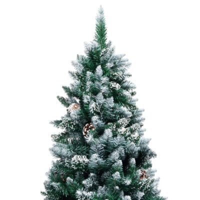 Künstlicher Beschneiter Weihnachtsbaum mit Zapfen (4Größen)