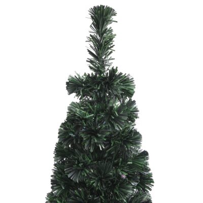 Künstlicher Schlanker Weihnachtsbaum aus Glasfaser mit Beleuchtung (6Größen) – Bild 5
