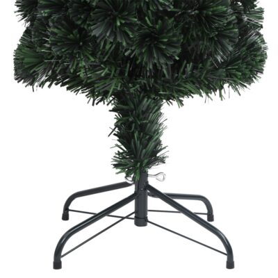 Künstlicher Schlanker Weihnachtsbaum aus Glasfaser mit Beleuchtung (6Größen) – Bild 6