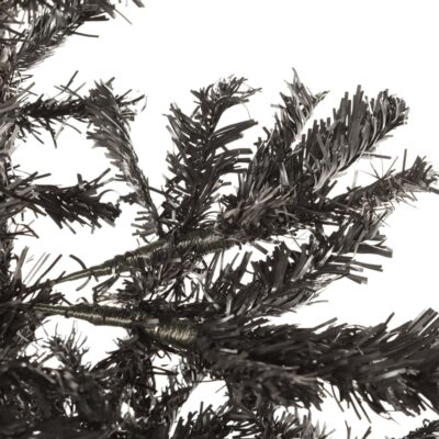 Künstlicher Schlanker Weihnachtsbaum Schwarz (5Größen) – Bild 3