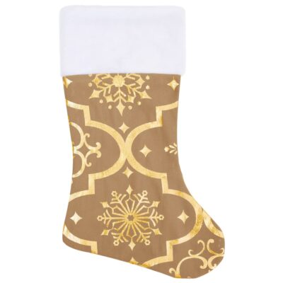 Gelbe Weihnachtsbaumdecke mit Socke aus Soff ⌀90-150cm (3Größen) – Bild 3