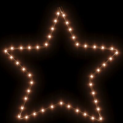 1-3Stk. Weihnachtsstern LED-Silhouette mit 48 LED´s Warmweiß 56cm – Bild 2