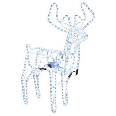 1-3Stk. Rentier LED-Silhouette mit bewegendem Kopf Kaltweiß 76x42x87cm
