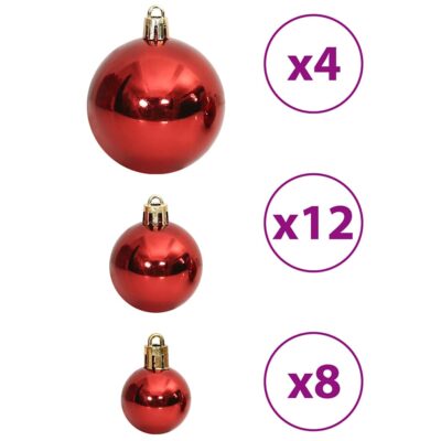 100-tlg. Weihnachtskugeln-Set aus Polystrol Ø3/4/6cm (15Farben) – Bild 3