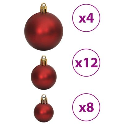 100-tlg. Weihnachtskugeln-Set aus Polystrol Ø3/4/6cm (15Farben) – Bild 4