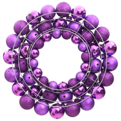 Weihnachtskranz - Kugelkranz aus Polystyrol ⌀45cm (10Farben)