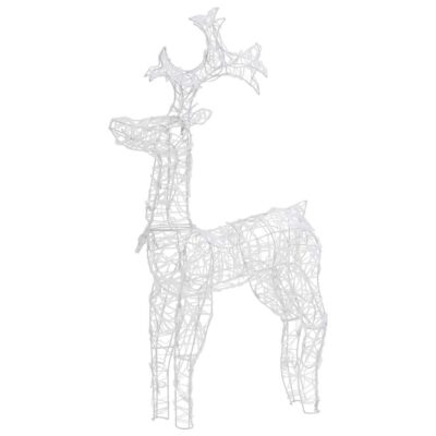 1-3Stk. Rentiere Weihnachtsdekoration aus Acryl mit 90-250 LED´s (4Farben 3Größen) – Bild 2