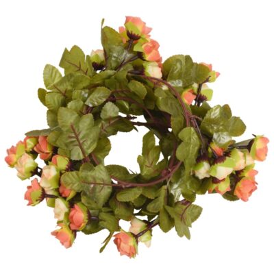 6Stk. Weihnachtskranz Blumen aus PE & Kunstseide 215cm (5Farben)