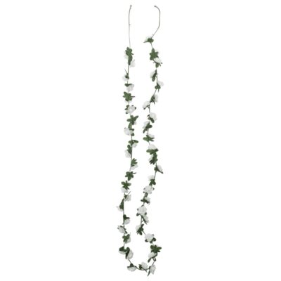6Stk. Weihnachtskranz Blumen aus PE & Kunstseide 240cm (7Farben) – Bild 3