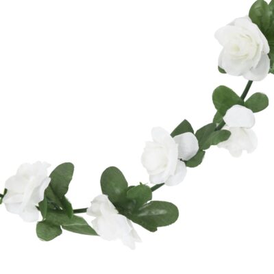 6Stk. Weihnachtskranz Blumen aus PE & Kunstseide 240cm (7Farben) – Bild 4