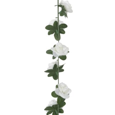 6Stk. Weihnachtskranz Blumen aus PE & Kunstseide 240cm (7Farben) – Bild 5